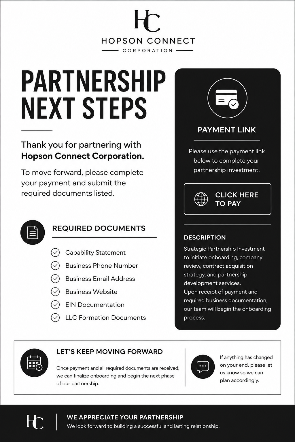 1:1 Contract Partnership